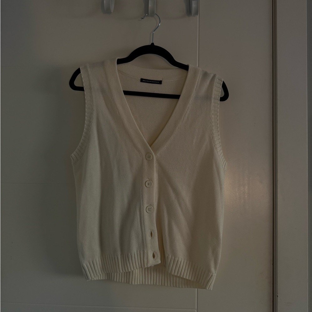 Brandy Melville Cream Knit Vest